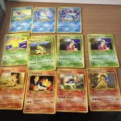 ポケモンカード　旧裏　御三家　オーダイル　バクフーン　メガニウム