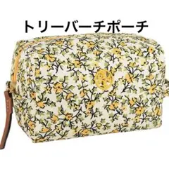 トリーバーチ TORYBURCH ポーチ 花柄 イエロー