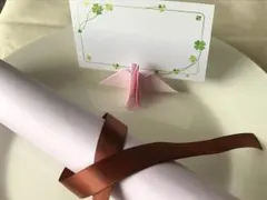 折り鶴メッセージカードスタンド (オーダー)