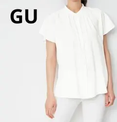 GU★エアリーバンドカラーシャツ(半袖)