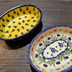 ポーランド食器　セラミックボウル 2点セットのサムネイル