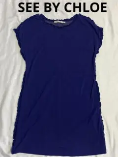 シーバイクロエ　シルク混　ワンピース