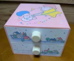 キキララ 산리오 2段引き出し ビンテージ 昭和 당시 물건 레트로 小物 85年