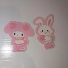 ダイカットステッカー　マイメロディ　ナムコで推し色！おたのしみくじ