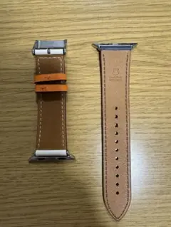 Apple Watch レザーバンドセット ブラウン ネイビーブルー　44mm