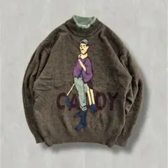 休日スタイル　【日本製】　ニットセーター　ウール　カジュアル　イケおじ　ゴルフ