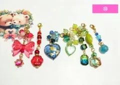 ㉝、オリジナル天然石チャームセット(๑´`๑)♡