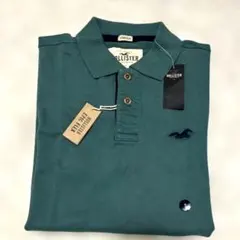 Hollister ダークグリーン ポロシャツ S
