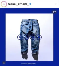 新品SEQUEL fragment 25SS デニム M 藤原ヒロシ SEQUEL - FRAGMENT × SEQUELシークエル デニムジャケット XL 藤原