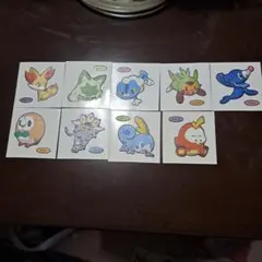 ポケモンパン デコキャラシール 9枚セット