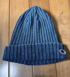 Champion ニット帽 ダークブルー