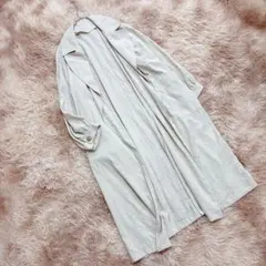 SENSE OF PLACE（F）ロングガウンコート 春アウター 薄手 ベルト付