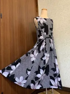 浴衣リメイク　テントフレアワンピース