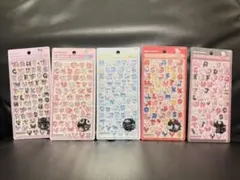 正規品】ボンボンドロップシール サンリオ 文字 moji 8種 コンプリート