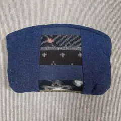 ハンドメイド 絣 ポーチ