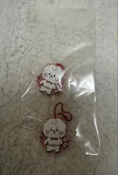 BT21 RJ ラバーマスコットキーホルダー 2個セット