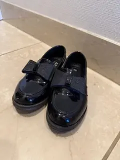 MFT 黒 リボン付きフォーマルシューズ　19.5cm