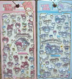 マイメロ＆シナモンロール3Dボンドロシール2セット