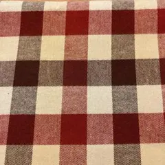 先染め生地（ブロックチェック柄ツイル）