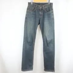 美品 EDWIN 503 PREMIUM ロゴ 革パッチ デニム パンツ 28