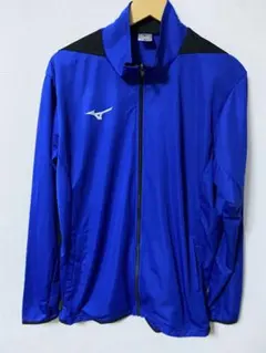 売り切 Mizuno 青 ジャージ トレーニング ライトニットジャケット 3XL
