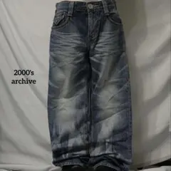 2000's archive edwin grunge denim pantsのサムネイル