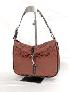 COACH コーチ・キャンベルホーボー ショルダーバッグ バーガンディ 