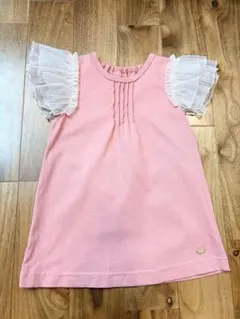 hakka kids フリル袖 ピンク Tシャツ 120