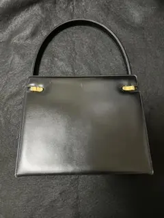 美品 ジバンシー 4G ロゴ フルフラップ レザー ハンドバッグ 冠婚葬祭 