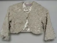 キャサリンコテージ プードルファーボレロ 卒園式 入学式 ホワイト 120