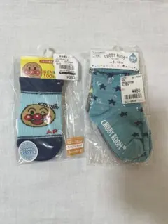 アンパンマン靴下12〜15cm/星柄靴下 9〜15cm セット売り