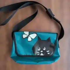 ネネット　ニャー　ショルダーバッグ　ターコイズブルー　美品　レアのサムネイル