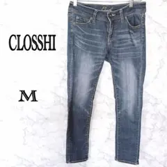 CLOSSHI クロッシー ストレッチデニムパンツ ストレートブルー レディースのサムネイル