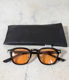 【新作】SEVENTY FOUR 60sタイプ サングラス オレンジ 新品のサムネイル