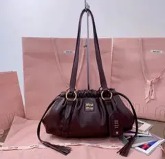 Miu Miu ショルダーバッグ ダークブラウン