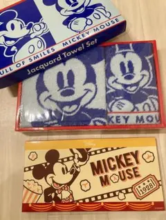 非売品 ディズニー ミッキーマウス 第一生命 タオル セット フェイスタオル