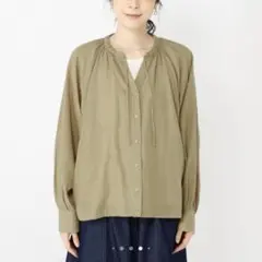 【studio CLIP＊スタディオクリップ 】リネン混羽織ブラウスのサムネイル