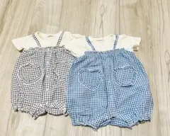 【未使用品】シシュノン　ロンパース 80cm 2点セット