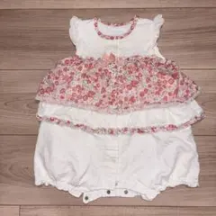 bebe reduction 花柄カバーオール 70 ロンパース　べべ　女の子