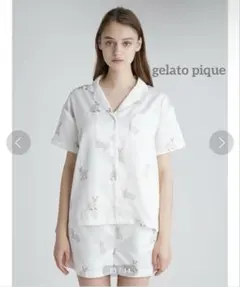 ✨美品✨ジェラートピケ　セルカークレックスモチーフシャツ　ルームウェア　フリー