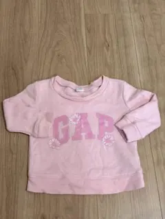 Baby GAP 裏起毛トレーナー ピンク 花柄 12-18M