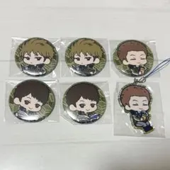 ワールドトリガー わちゃっと！ 缶バッジ ストラップ 諏訪隊 6点セット