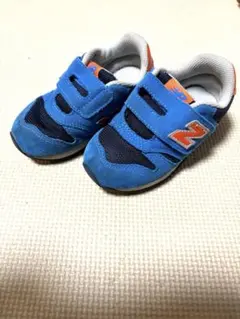 ニューバランス 373 キッズスニーカー 14cm ブルーオレンジ
