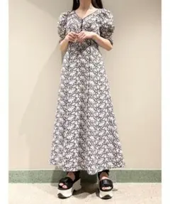 【美品】スナイデル＊Sustainableバリエプリントワンピース