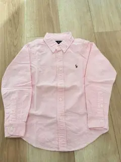 Ralph Lauren ピンク長袖シャツ 6サイズ、120