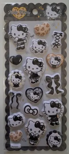 【正規品】もちもちマシュマロシール キティ ギャル ヒョウ柄