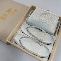 木箱 和装バッグ 草履 2点セット Lサイズ フォーマル 着物