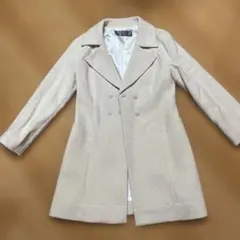AL ベージュ ダブルブレスト チェスターコート