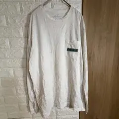 ヴィニヤードバイズ ロンT 長袖 Tシャツ Uネック ラクロス M 白 綿のサムネイル