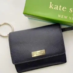 美品！【ケイトスペード】キーリング付き二つ折り財布